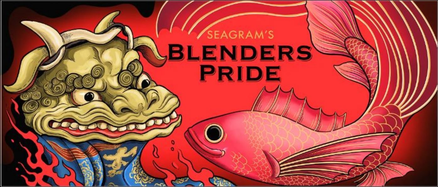 Blenders Pride packaging illustration