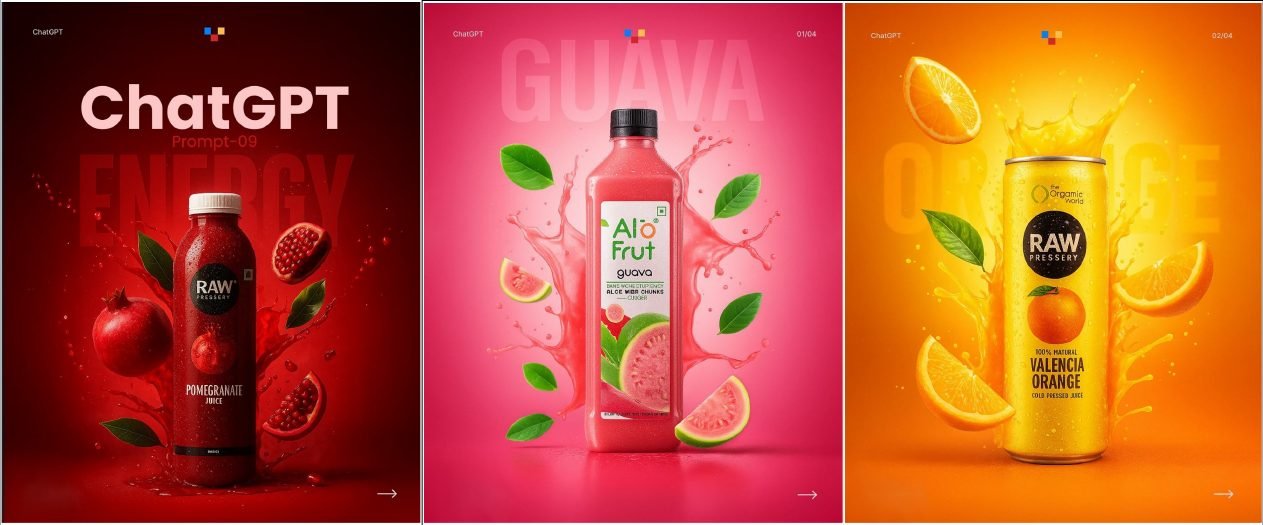 Beverage product creatives
