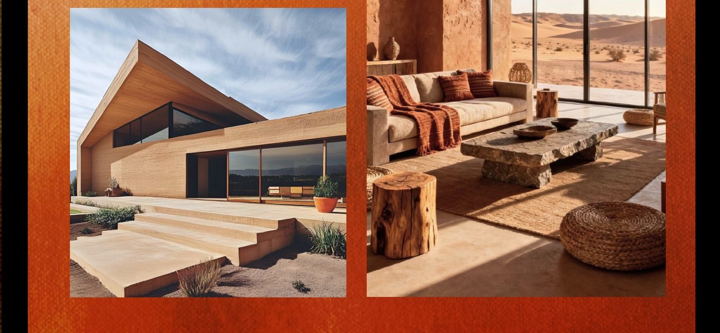 Earth-crafted architecture moodboard